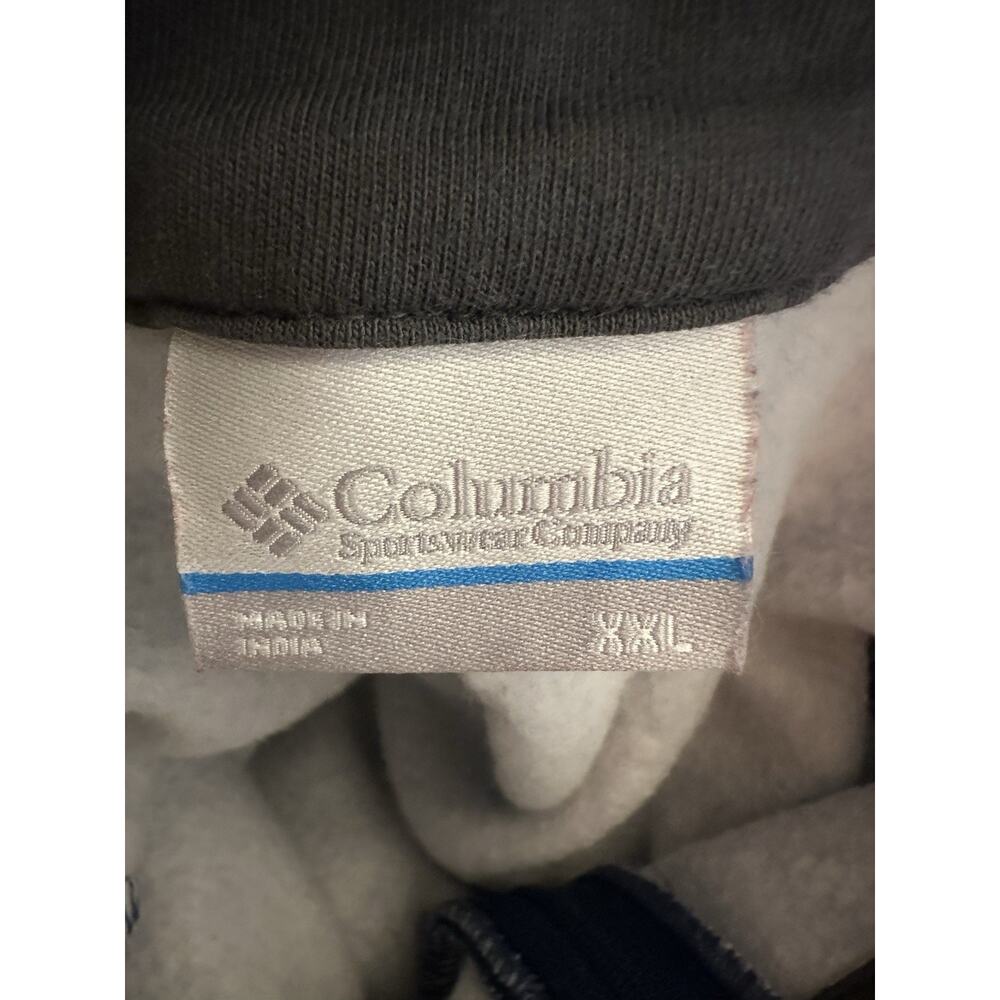Columbia Men's Blue Half-Zip Pullover Sweatshirt XXL Soft Outdoor Nature Classic - Picture 4 of 5